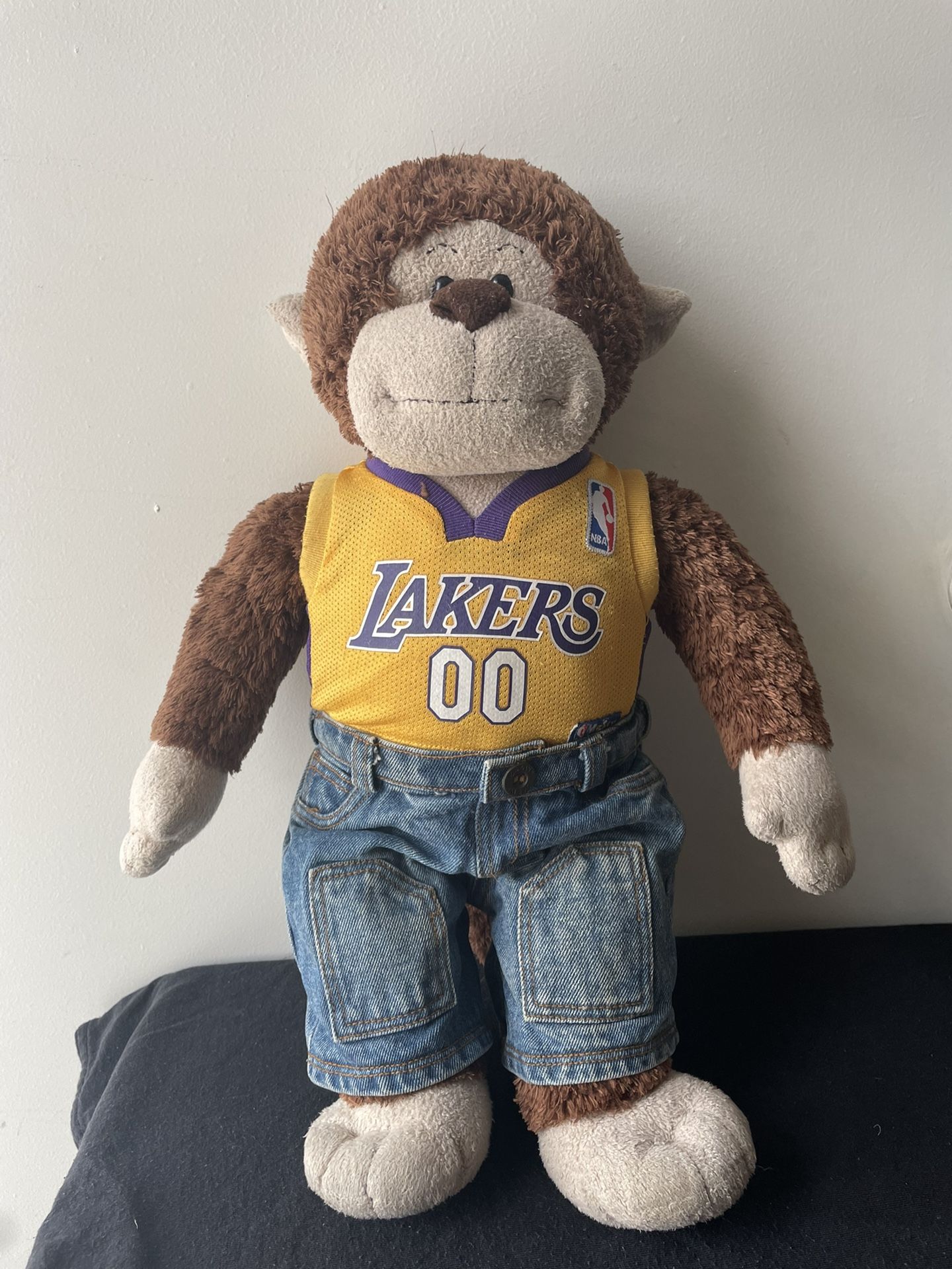 Build A Bear Monkey With Laker Jersey