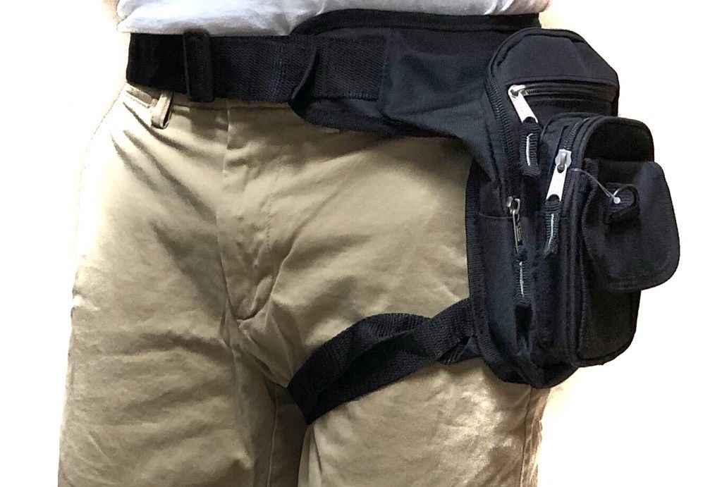 Brand NEW! Black Handy Leg/Hip/Thigh/Bag/Pouch/Holster Style/For Outdoors/Motorcycle/Work/Gifts/Traveling/Fishing/Hiking/Camping/Sports/Gym