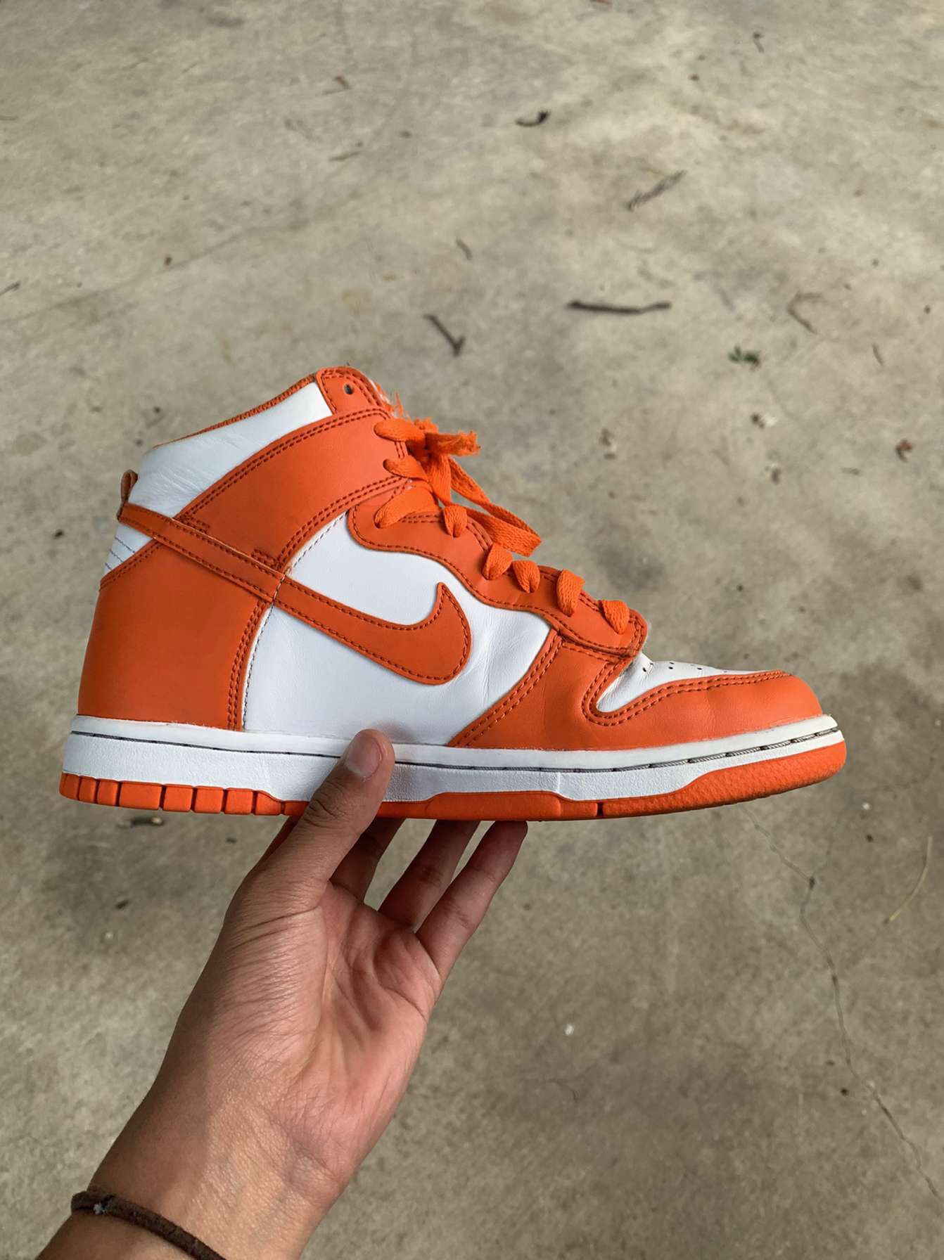 5.5 Orange Syracuse Nike Dunks High
