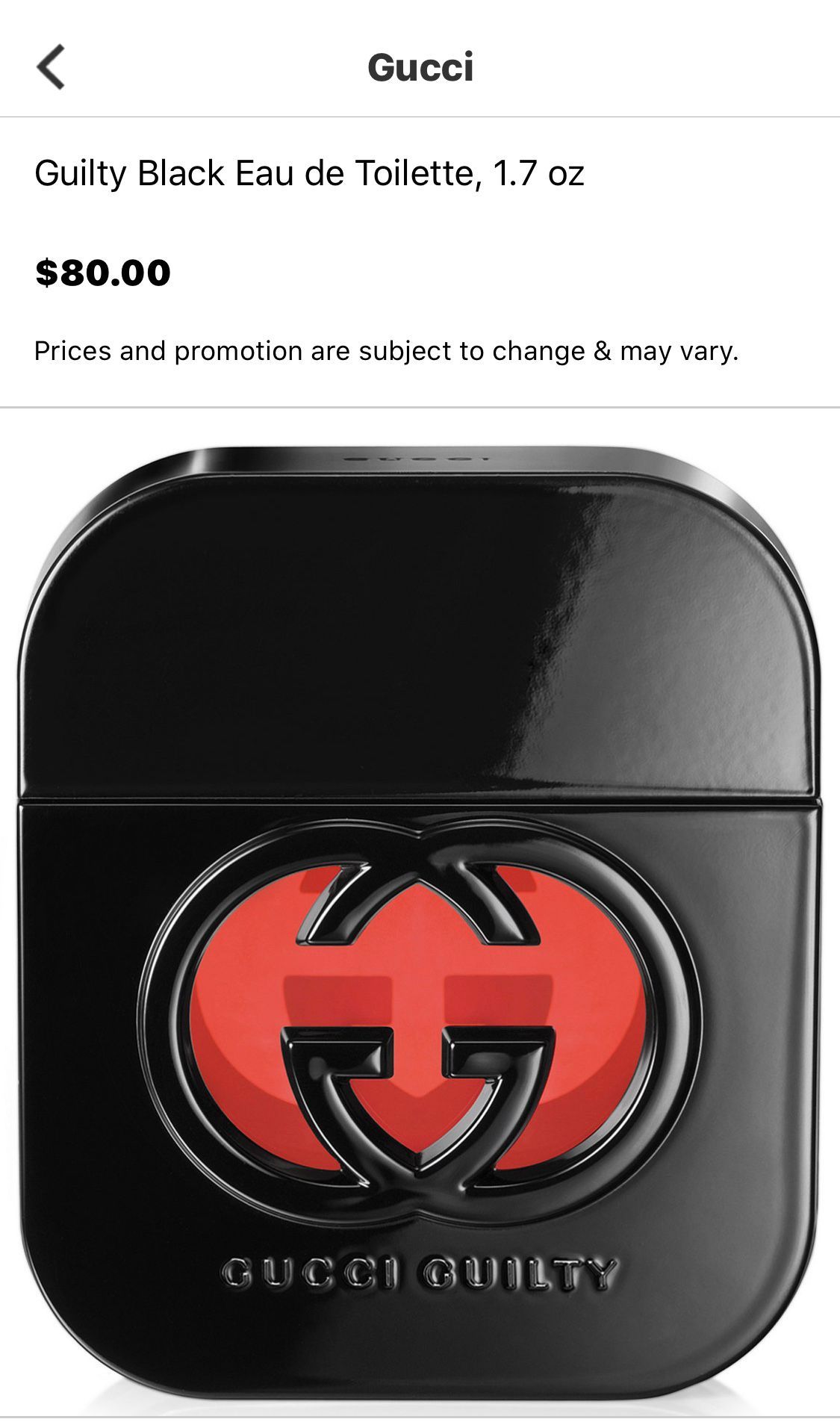 Gucci Guilty Reg/Gold and Black/Red Authentic