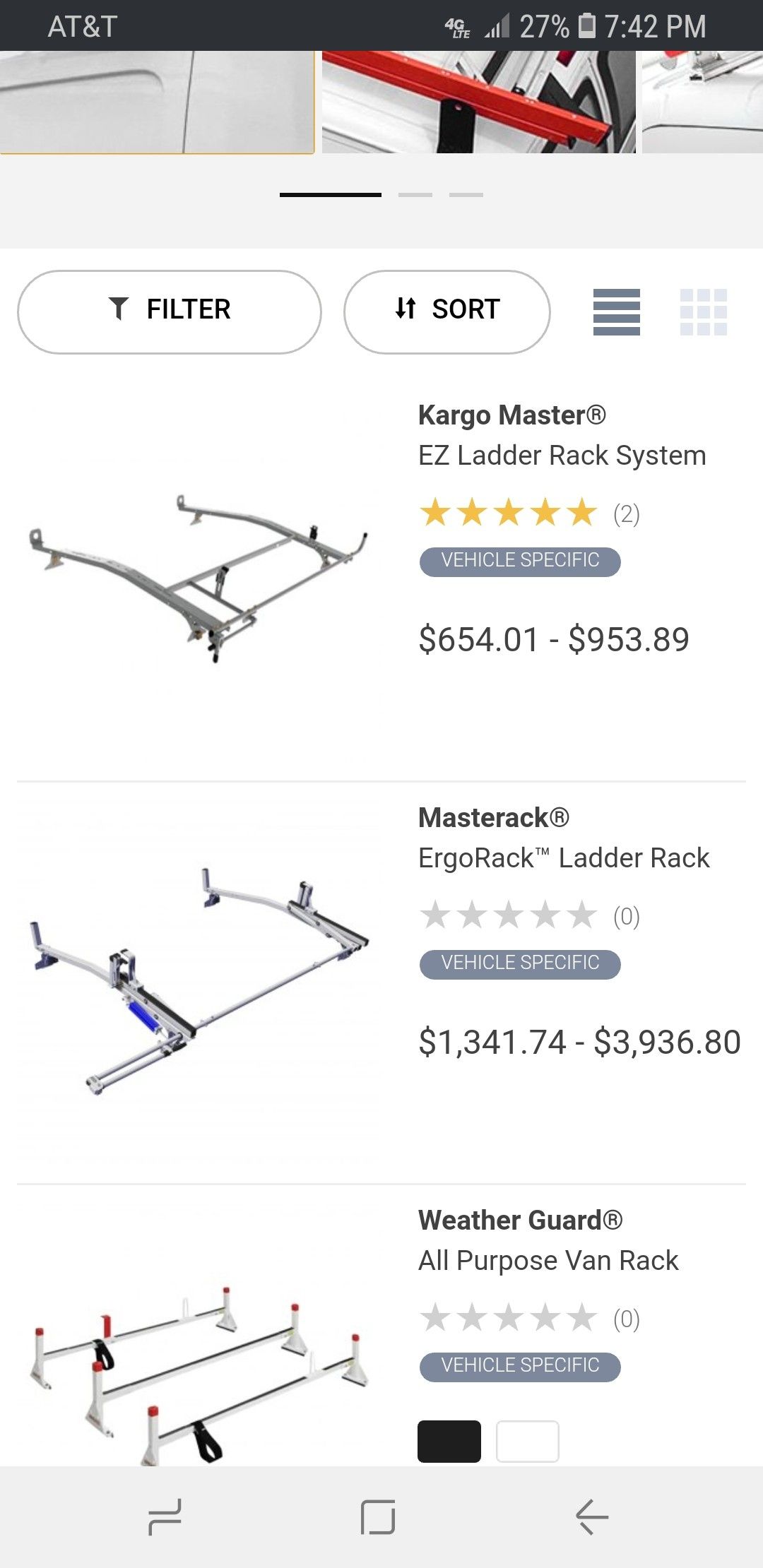 Ladder rack