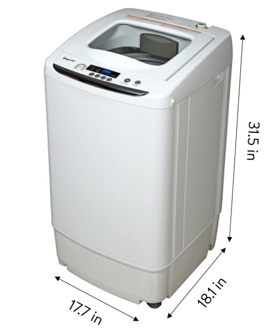 Magic Chef 0.9 cu ft Compact Top-Load Washer in White