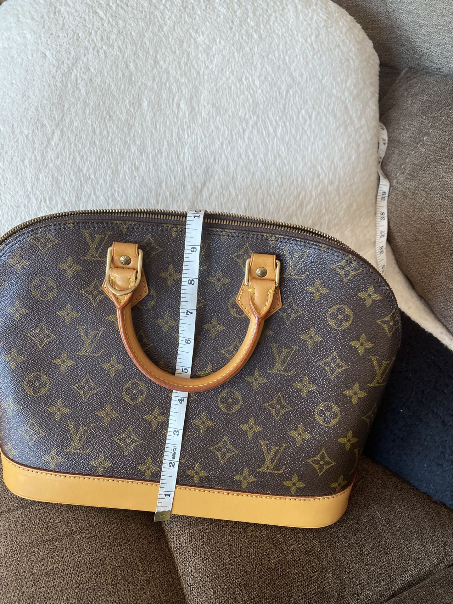 Louis Vuitton LV Hand Bag Alma Browns Monogram