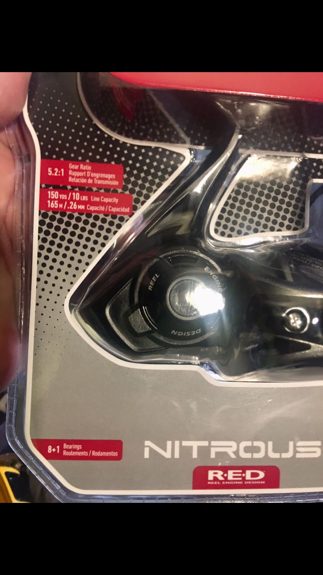 New! Quantum Red Fishing Reel Never Used