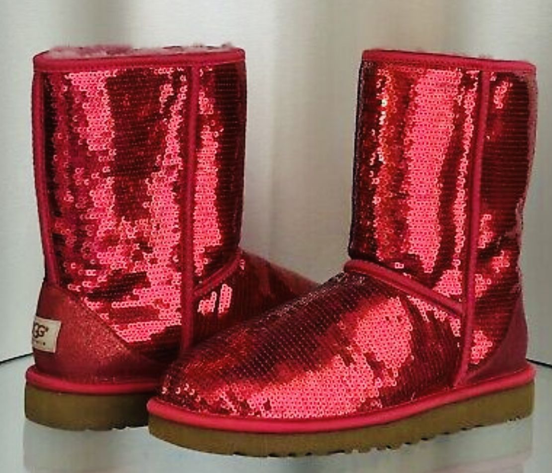 Red Sequin Uggs 