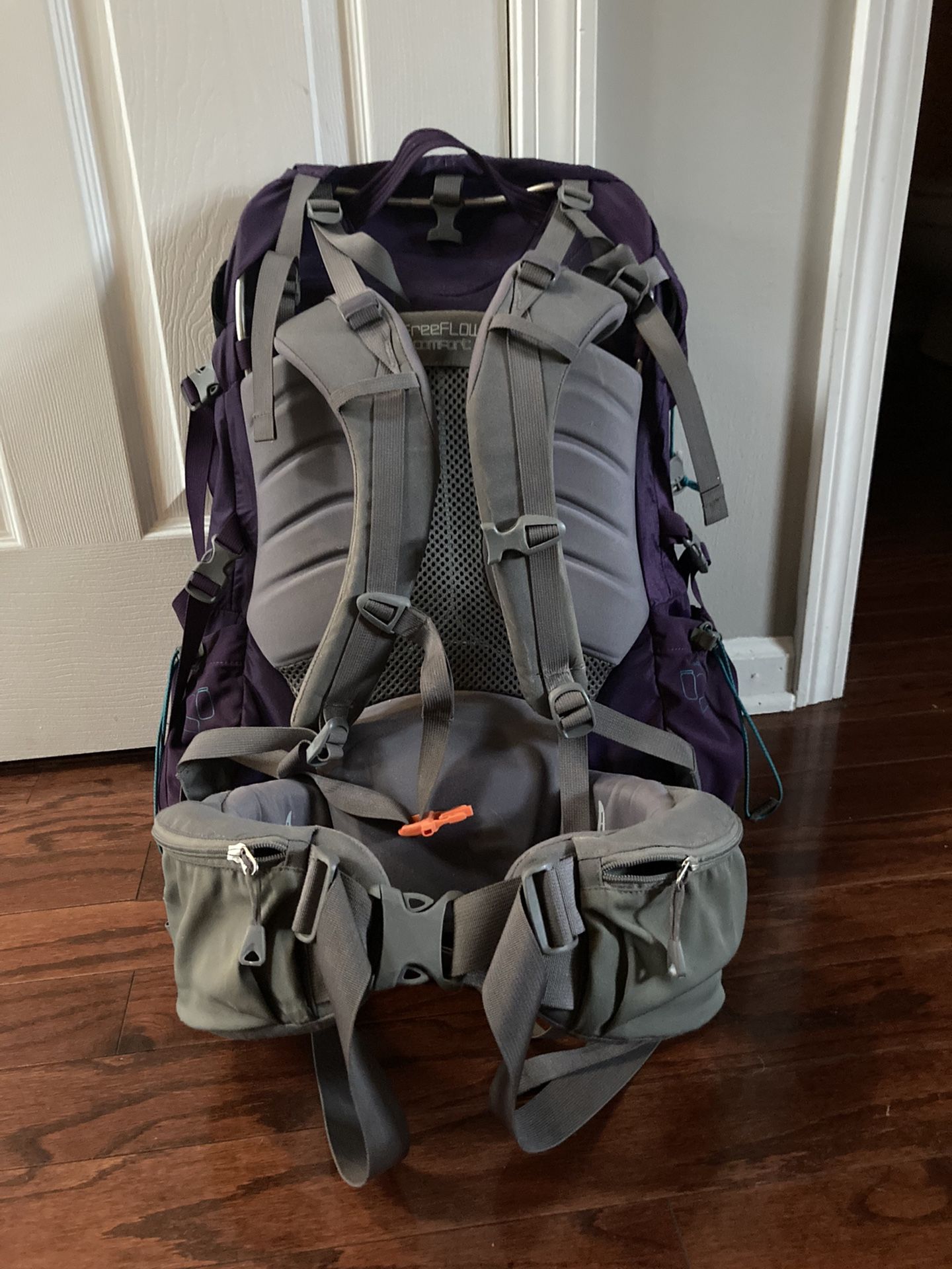 Women’s Purple REI Crestrail 65 Liter Back Pack For BackCountry Hiking