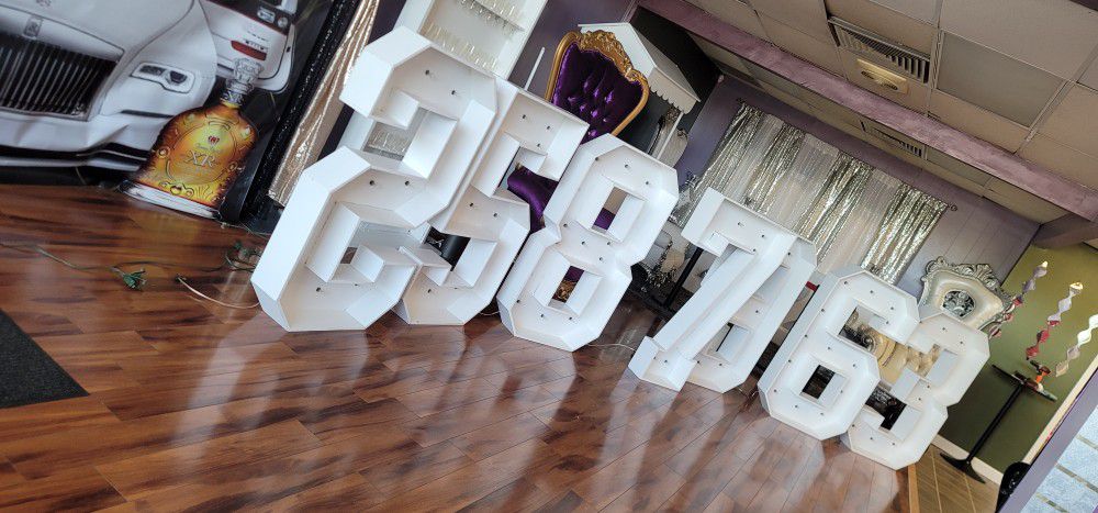 Marquee Letters/numbers Party Props