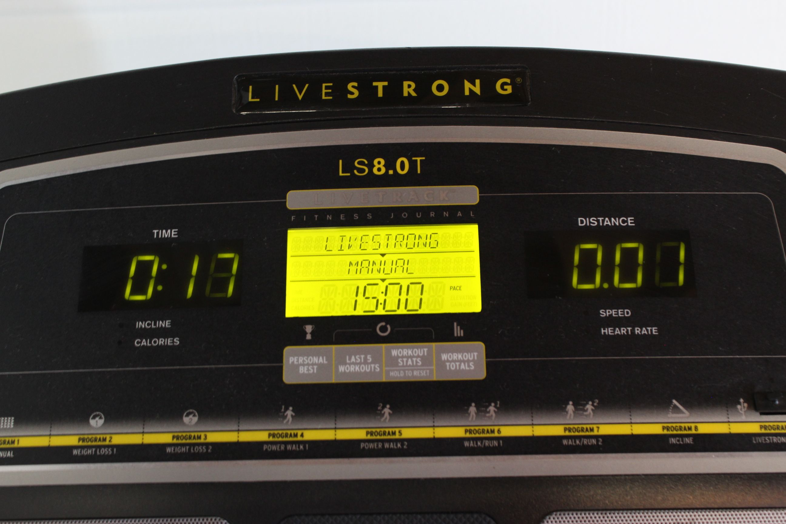 LiveStrong LS8.0T Treadmill Walk/Run/Jog Trainer Exercise Machine