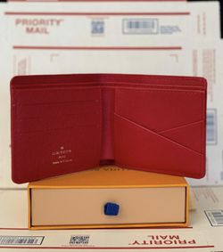 Louis Vuitton x Supreme Slender Wallet Epi Red Thumbnail
