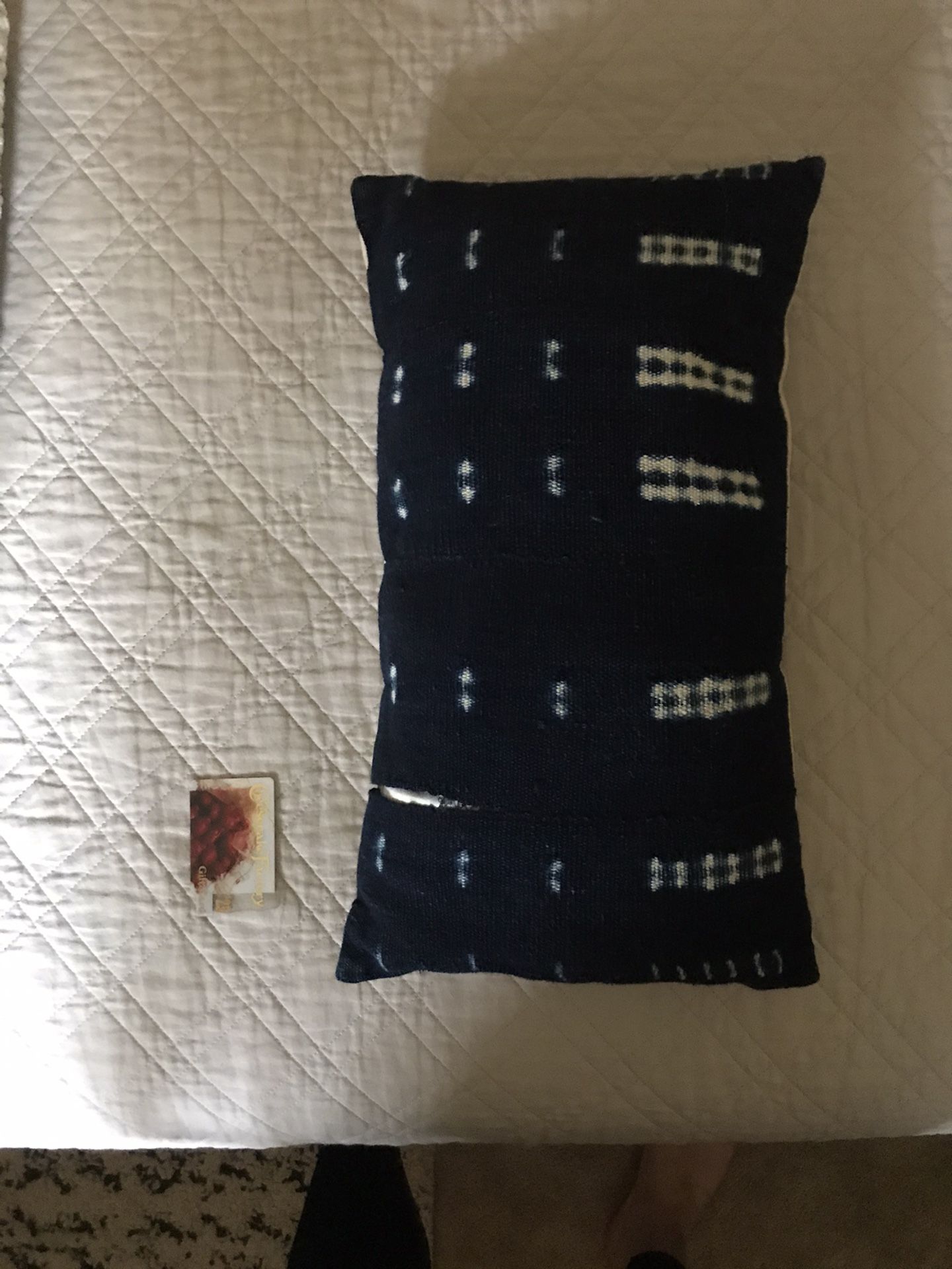 Mud cloth lumbar pillows X3