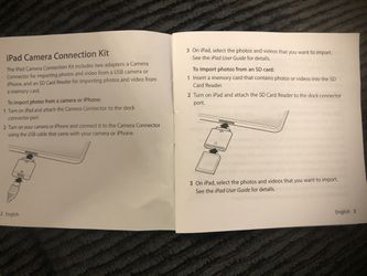 Apple iPad Camera Connection Kit Thumbnail
