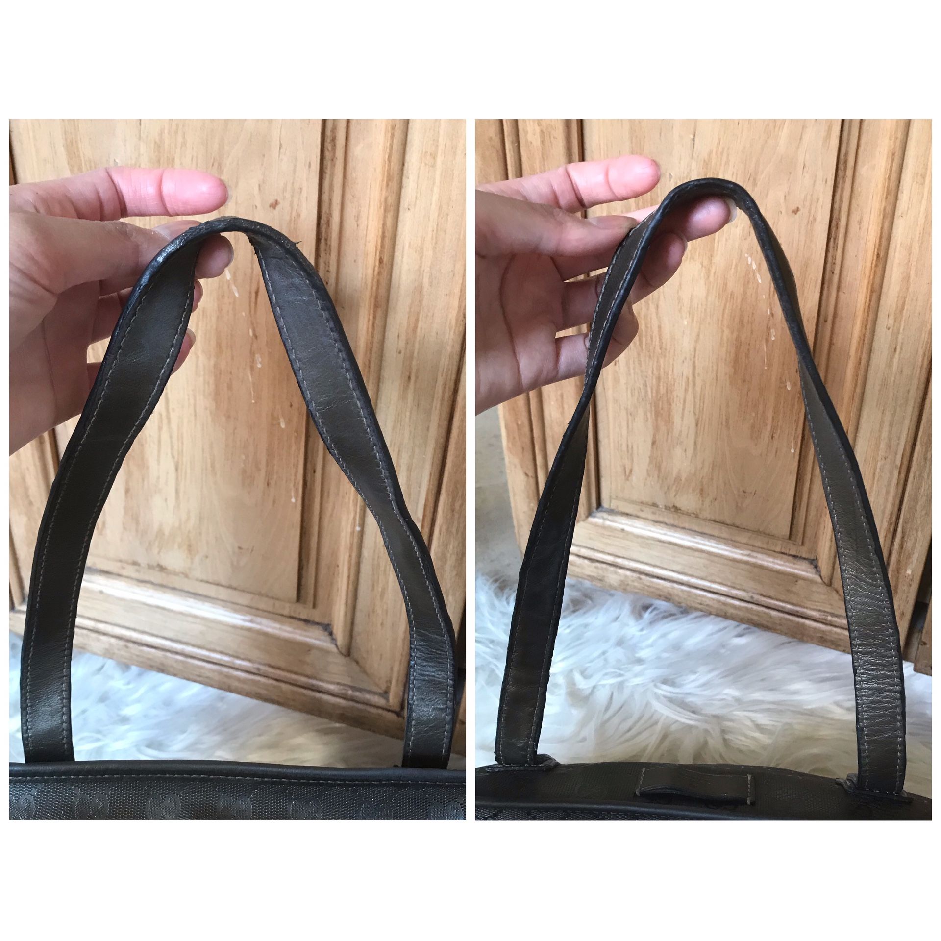100% GUCCI GG MONOGRAN COATED CANVAS