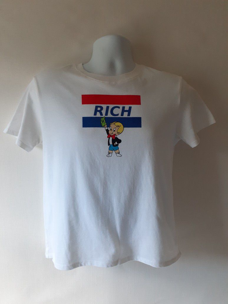 Richie Rich boys white short sleeve graphic t-shirt size S