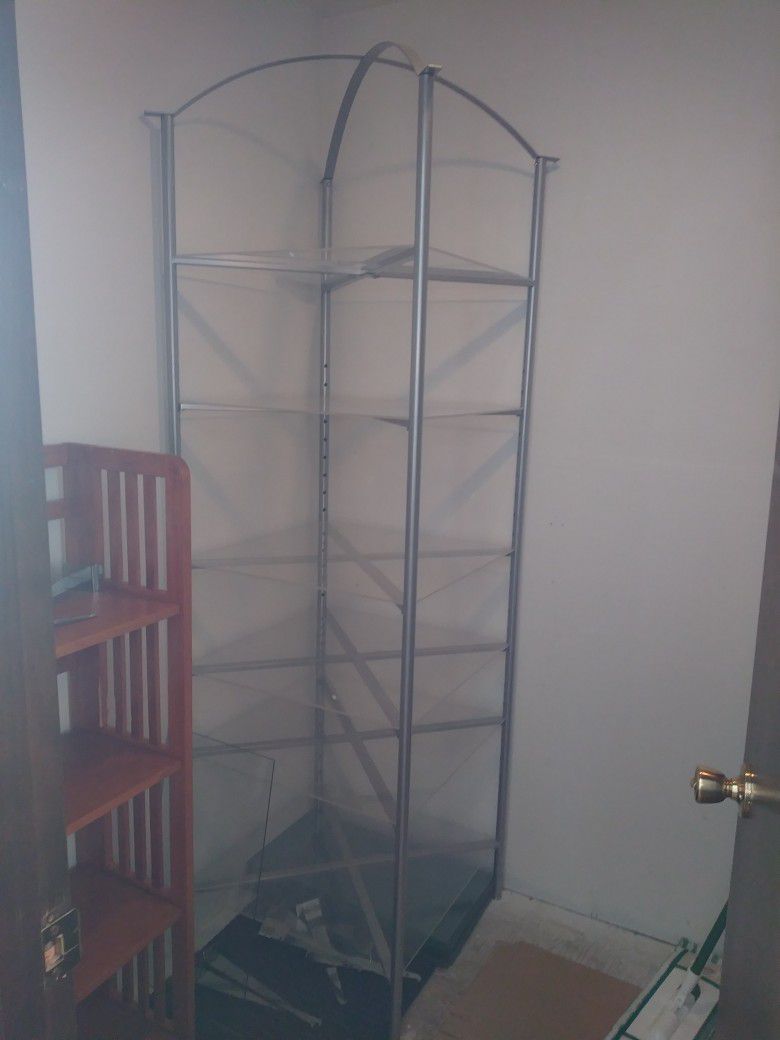 Storage Shelf- Metal & Plexiglass