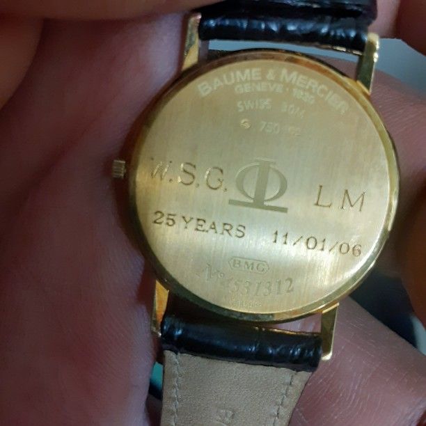 Baumer & Mercier Tiffany Wach Classima 18k Gold Is Used In New Condition Negociable.