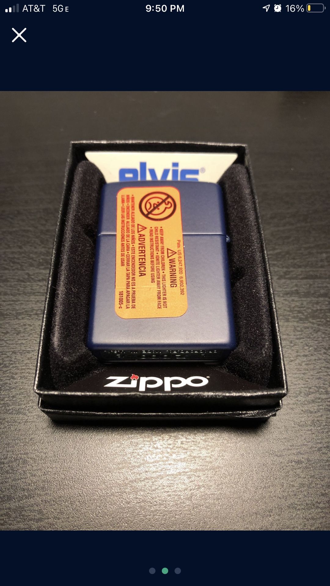 Elvis Presley Zippo