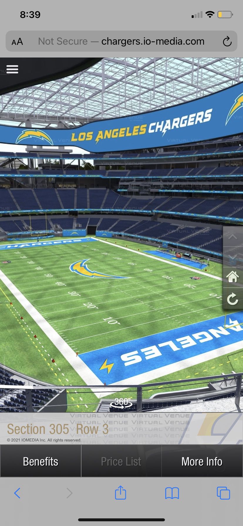 Chargers Vs Steelers With Parking Pass 2 Tickets 