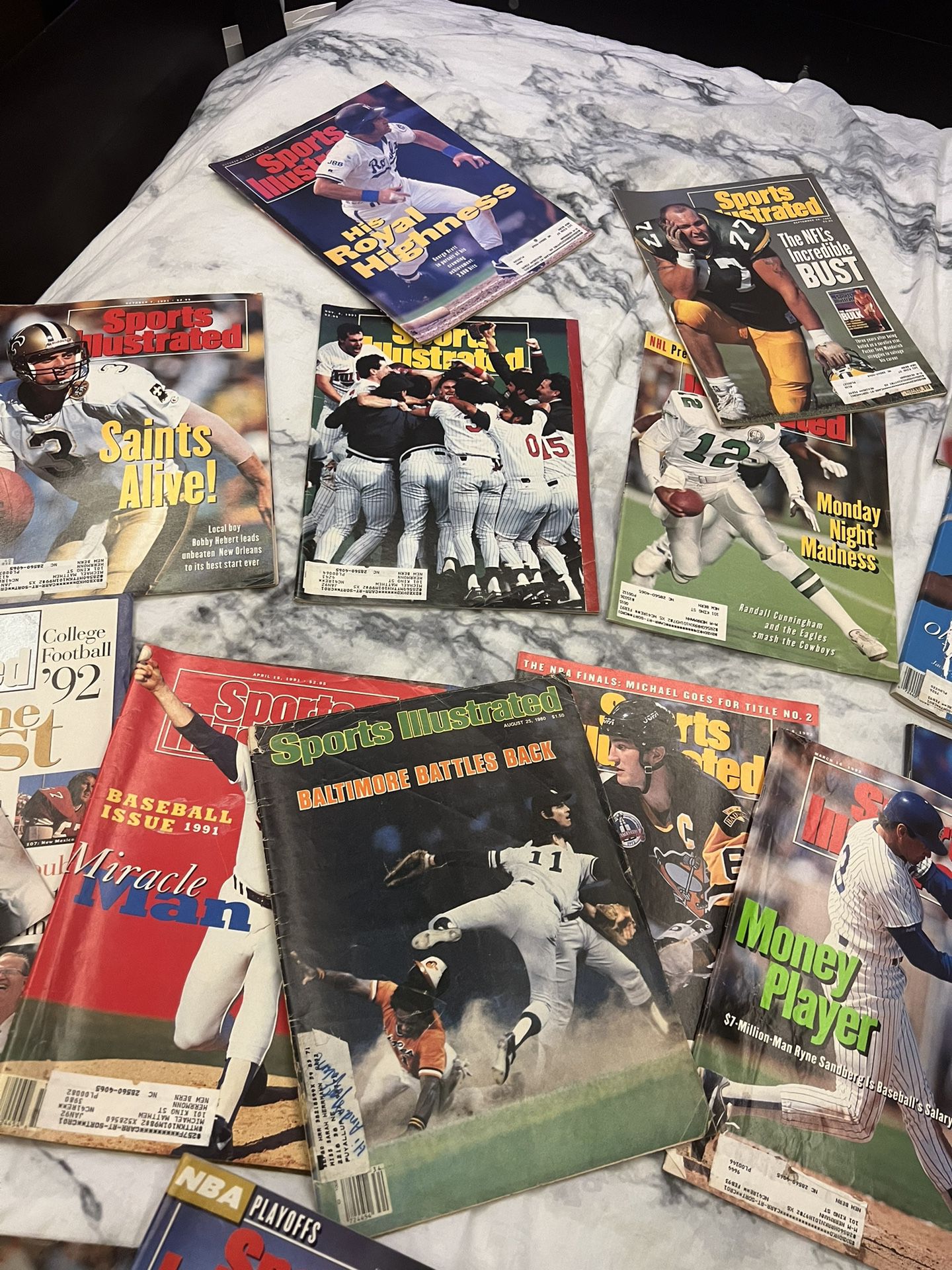 Lot Of Vintage Sports Magazines