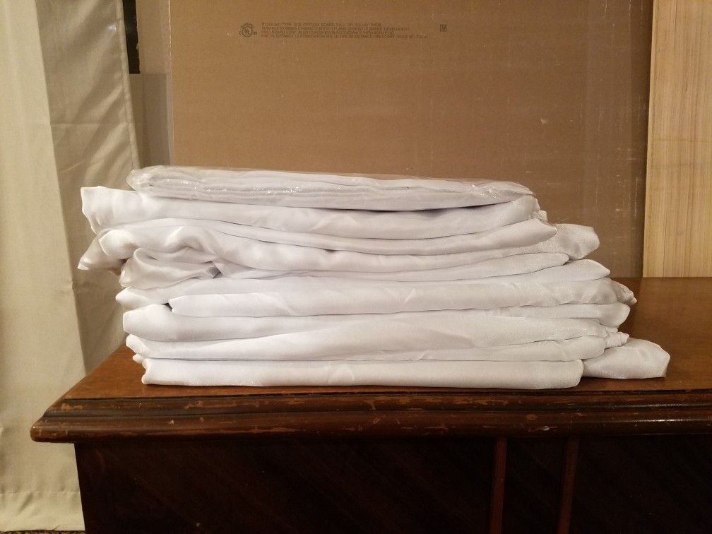 White Satin Tablecloths