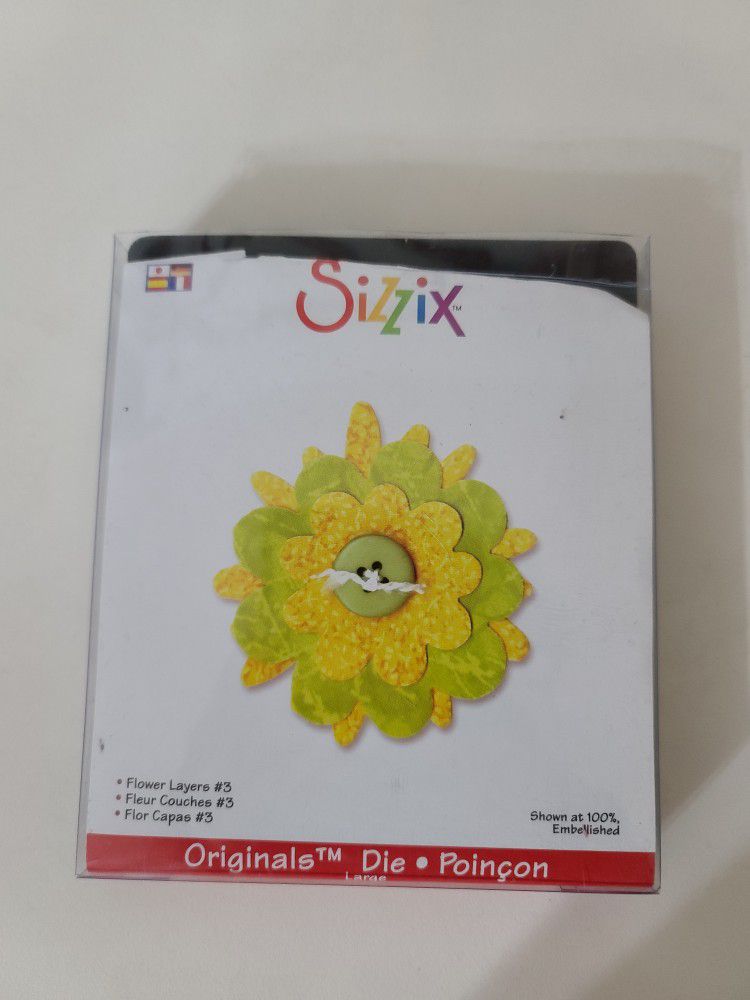 Sizzix Ellison Die Flower Layers #3 654982 Originals Scrapbook Cards Paper Crafts