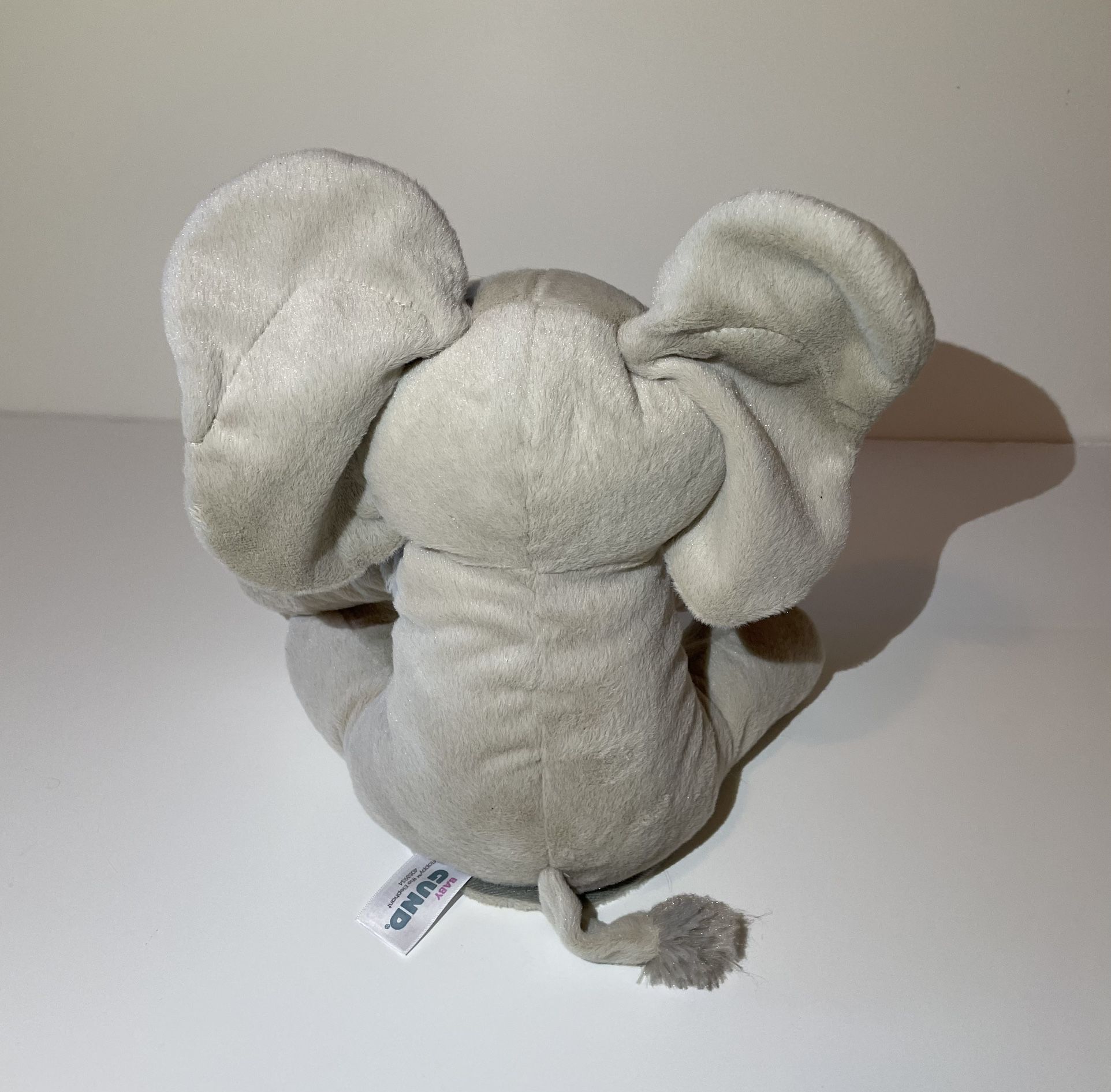 “Flappy” The Baby Elephant Stuffie Animated Plush, Gray, 12”