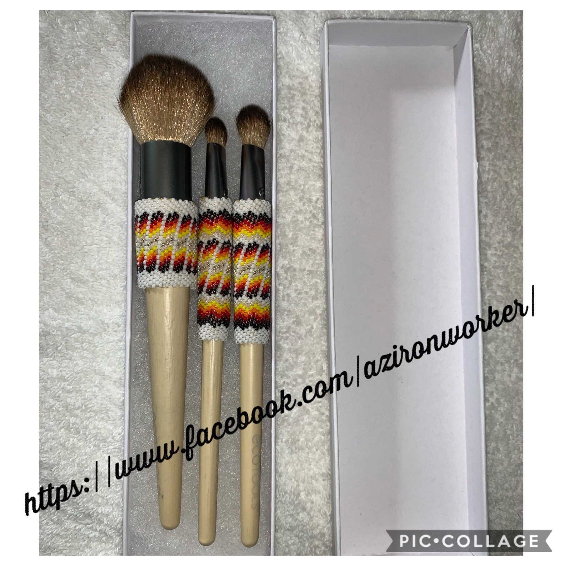 Native American Beaded Makeup Brush 3