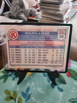 Pittsburgh Pirates Ralph Kiner 1985 Topps Circle K Greats Baseball Card Thumbnail