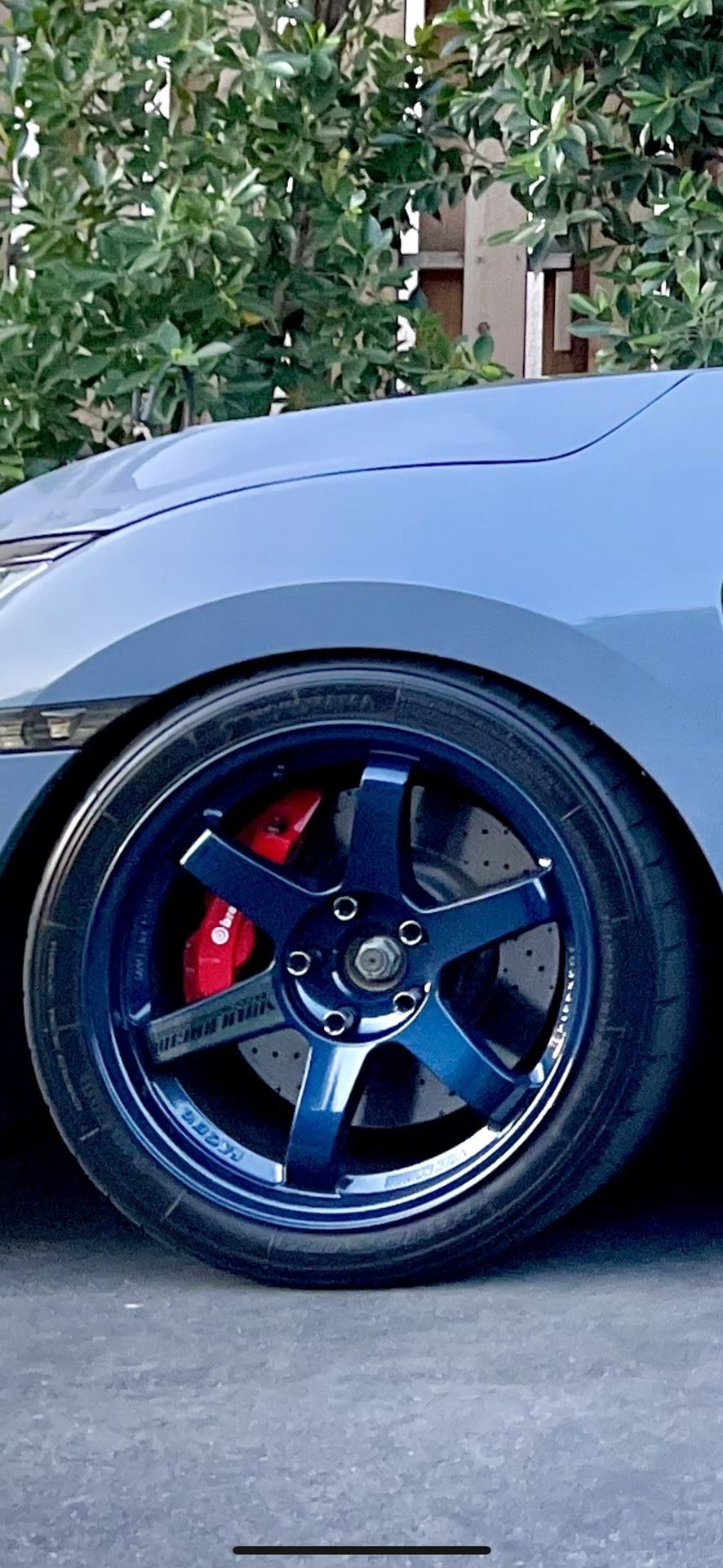 Volk Racing TE37SL Mag Blue 18x10 +40