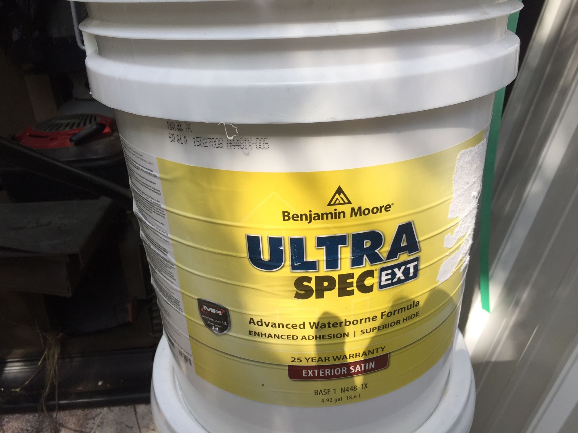 BENJAMIN MOORE ULTRA SPEC EXTERIOR SATIN $600 FOR 30 GALLONS OR $125 ...