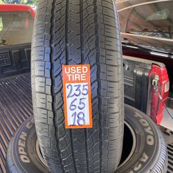 235-65-18 Pair 2tires Toyo Open Country 70%life 2019 Not Repairs Thumbnail