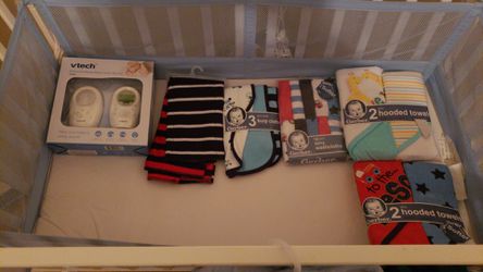 Changing table, crib, with everything in it Thumbnail