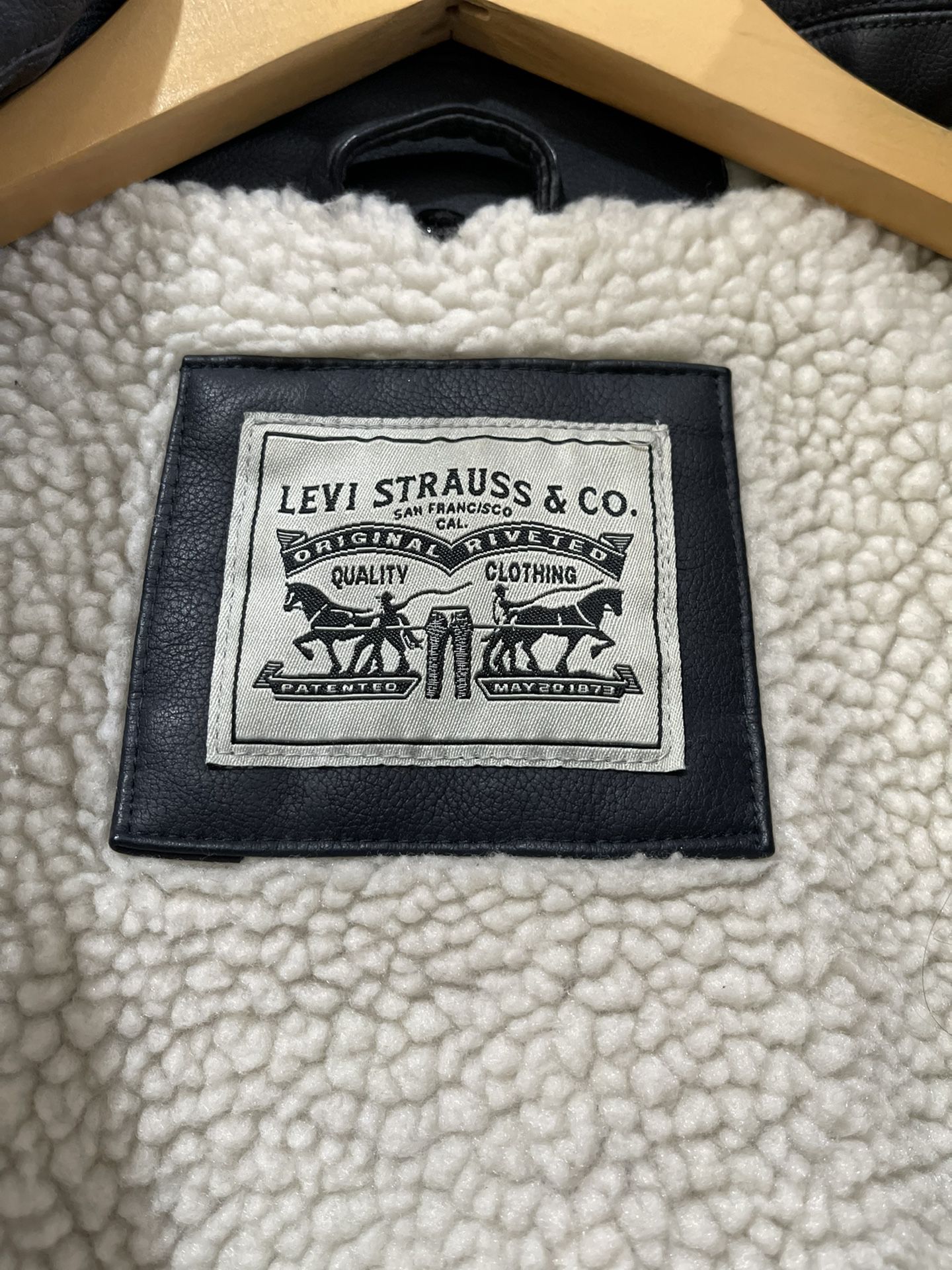 Women’s Levis Sherpa Lined Faux Leather Jacket