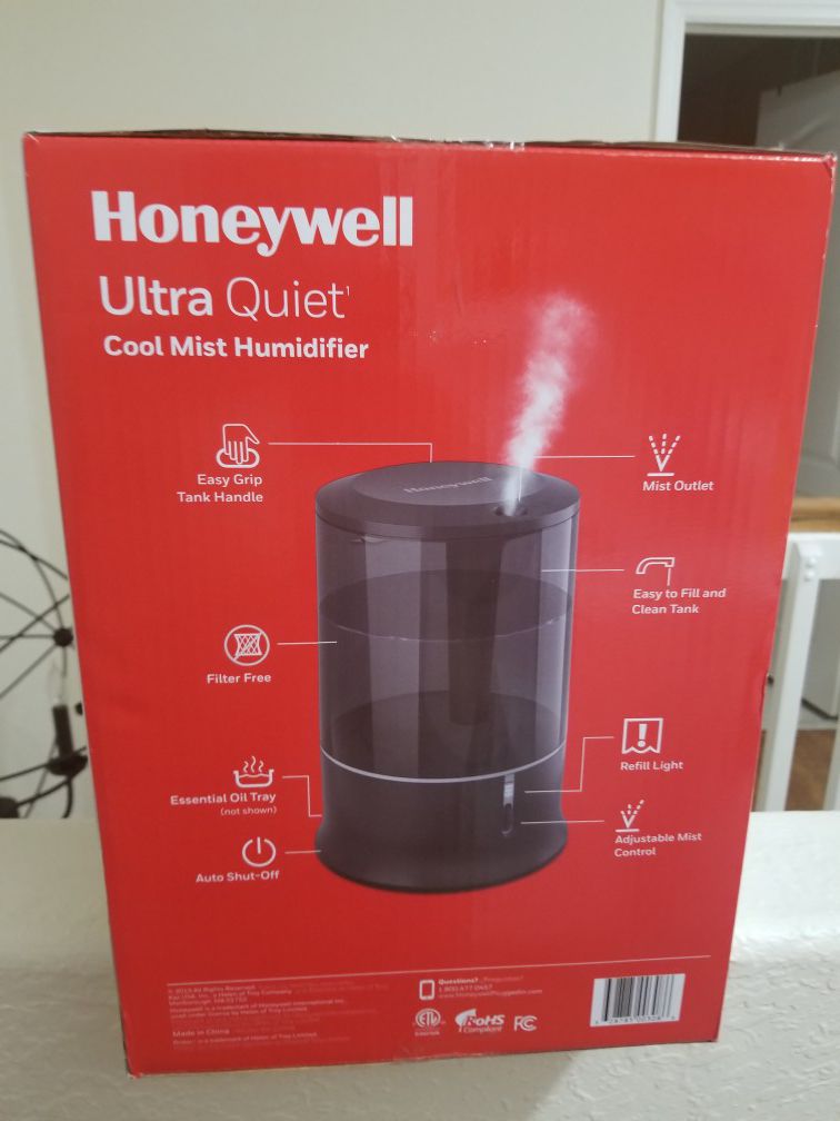 Honeywell Ultra Quiet Cool Mist Humidifier - Brand New