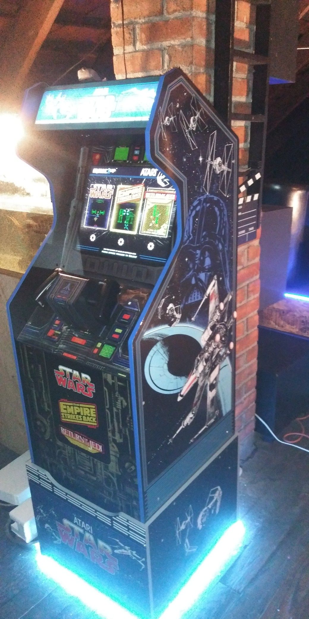 Arcade 1 up bought 3 months ago.i still have the box for it. It's new