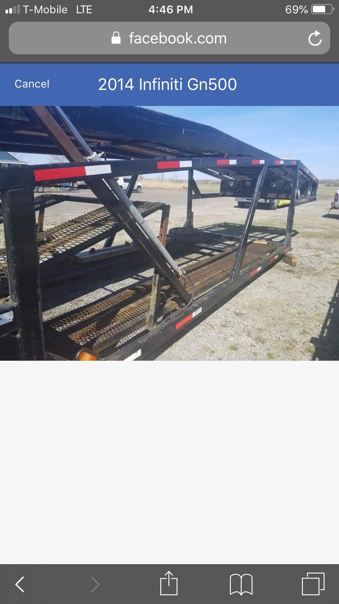 2014 Infinite GN500 5 Car Trailer