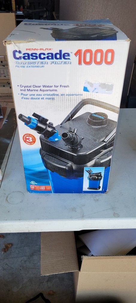 Cascade Canister Filter for Large Aquariums and Fish Tanks