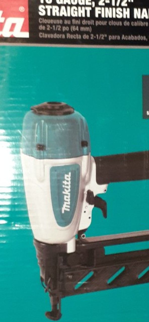 MAKITA PNEUMATIC 16 GAUGE,2-1/2"STRAIGHT FINISH NAILER