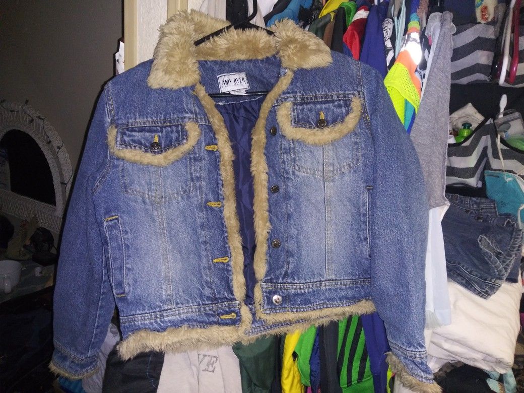 AMY BYER DENIM JACKET size: Small7/8