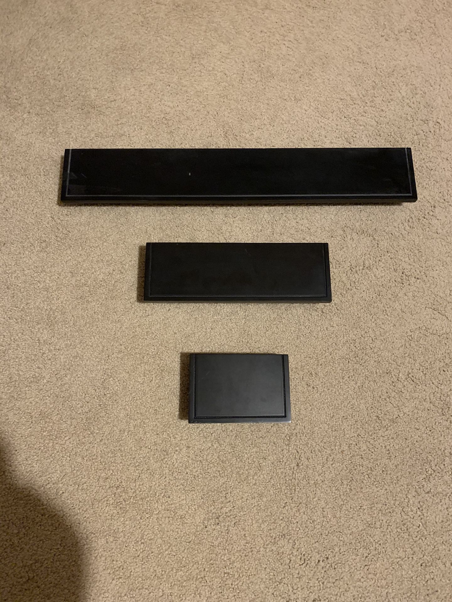 3 floating shelves