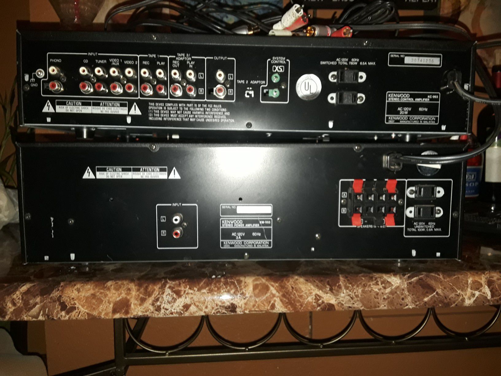 how to hook up a kenwood stereo control amplifier kc-993
