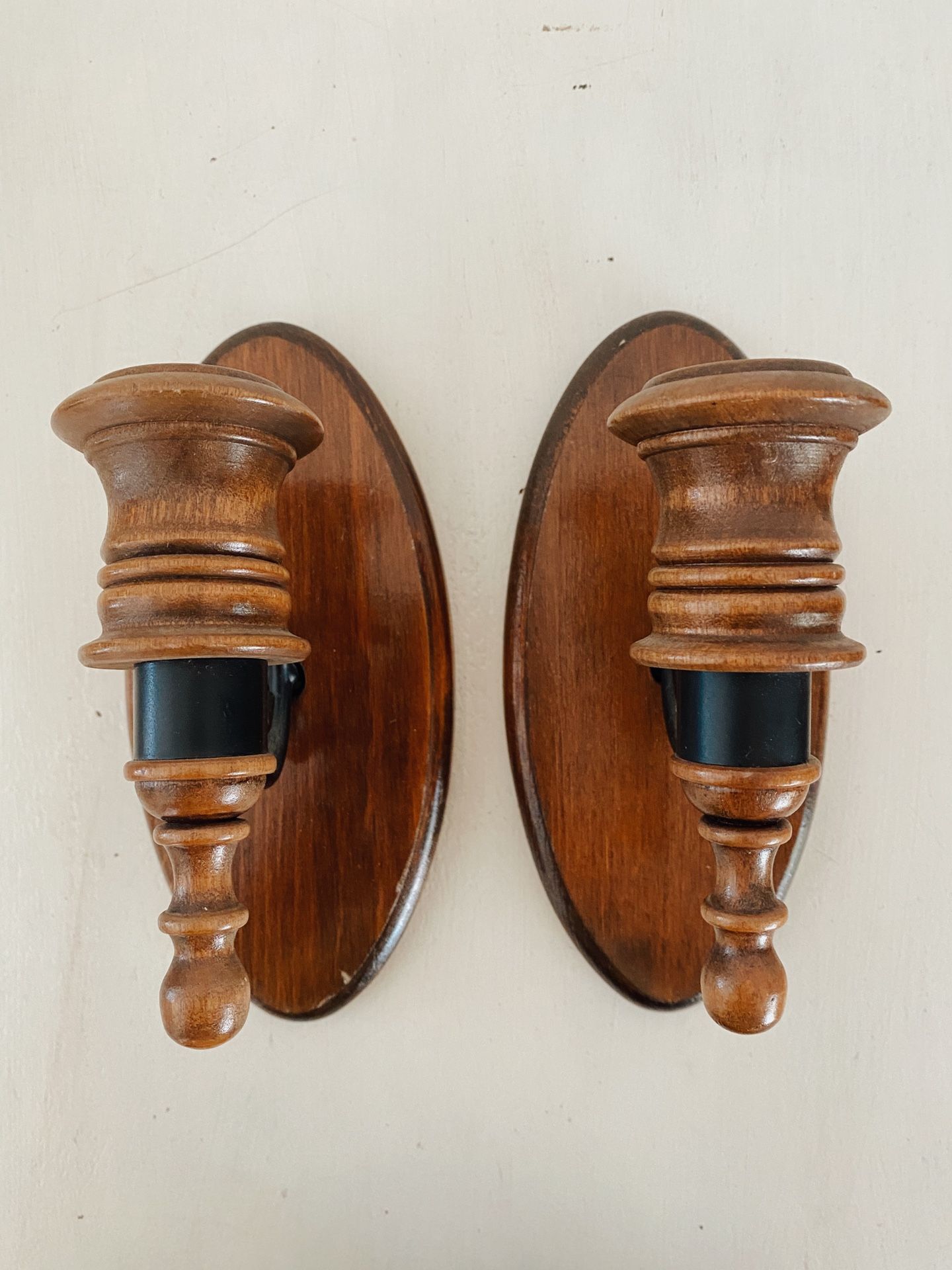 Wooden Taper Candle Holders