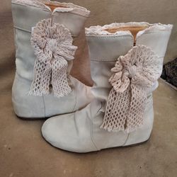 womens suede leather boots Thumbnail