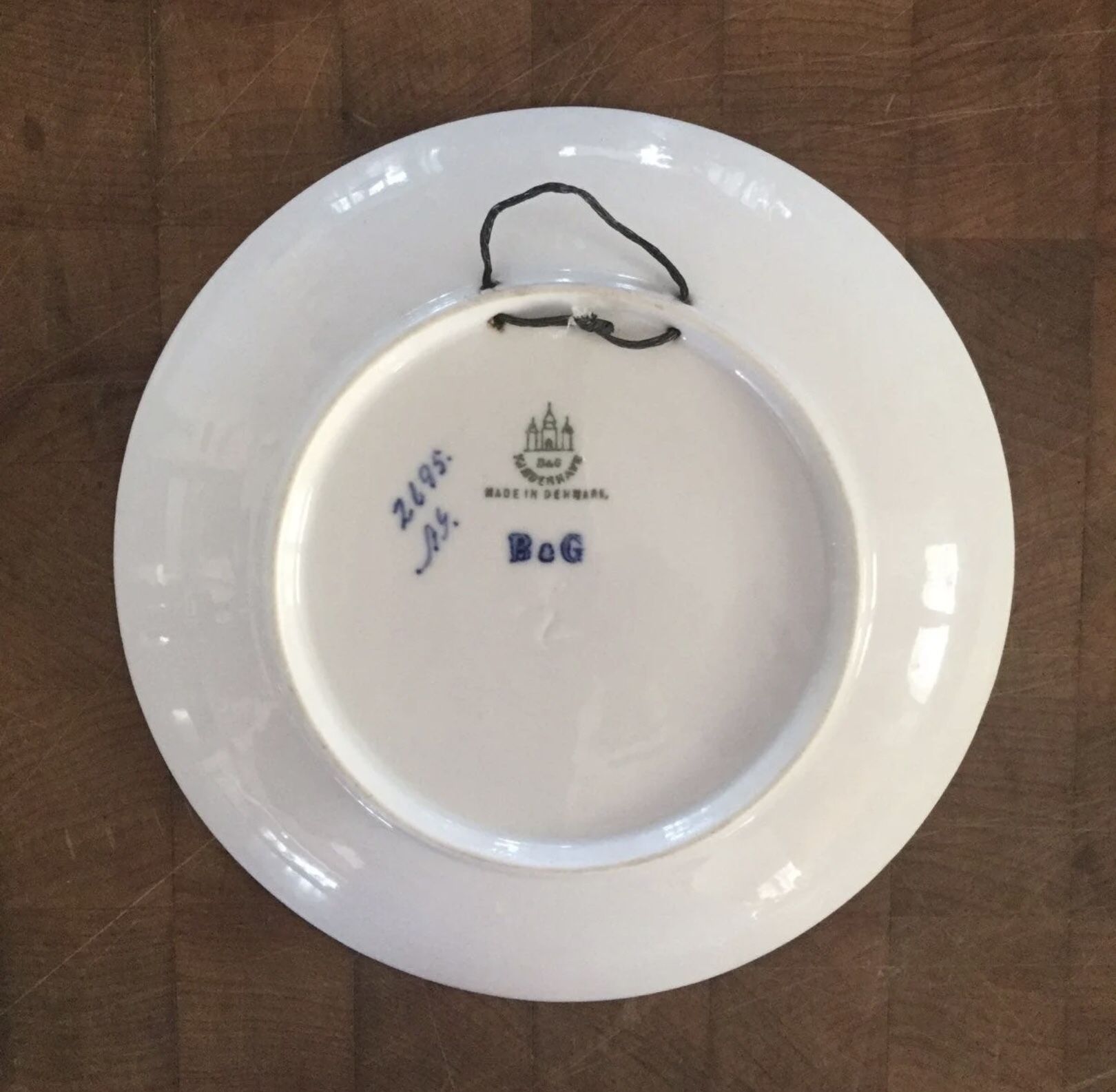 1902 Bing & Grondahl Christmas Plate - Candelabra
