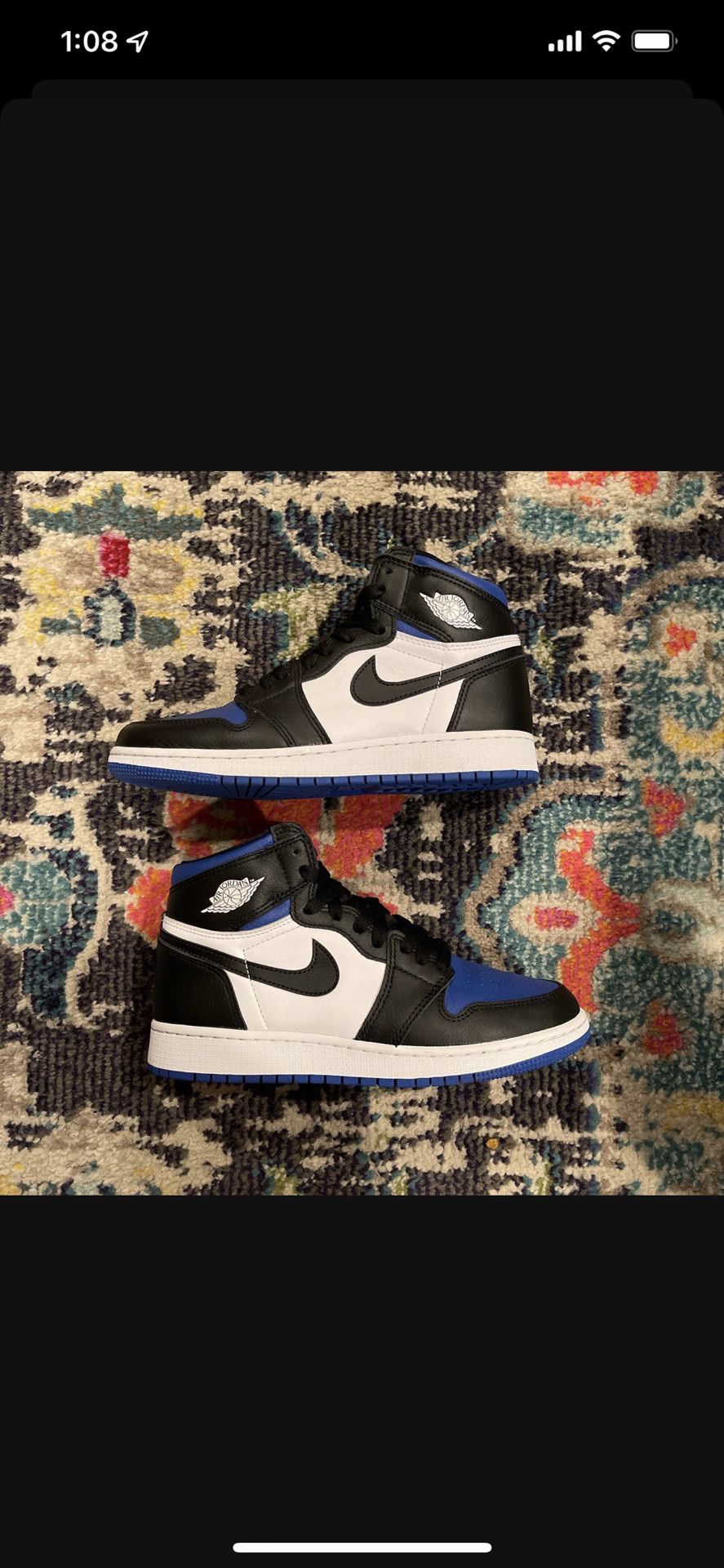 Air Jordan 1 Royal Toe 6Y