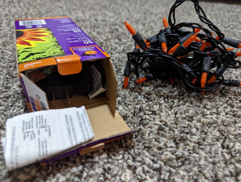 Orange String Lights