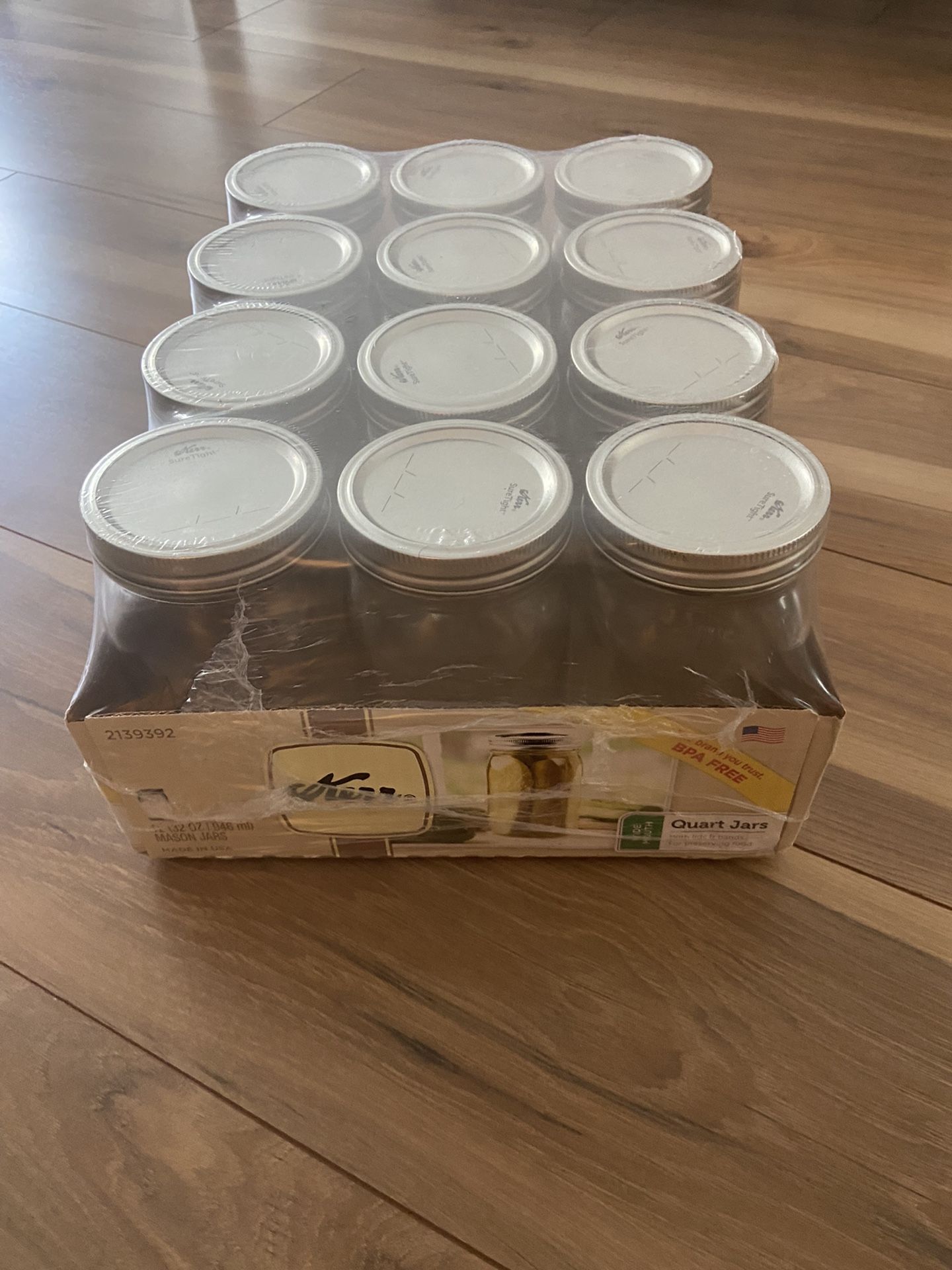 Mason Jars (12 32oz jars) Unopened