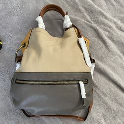 Almost New! Hard to Find! ORYANY Sydney Hobo Pebble Leather Color Block Bag w/ dust bag Thumbnail