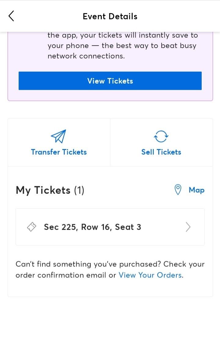 0NE Concert Ticket