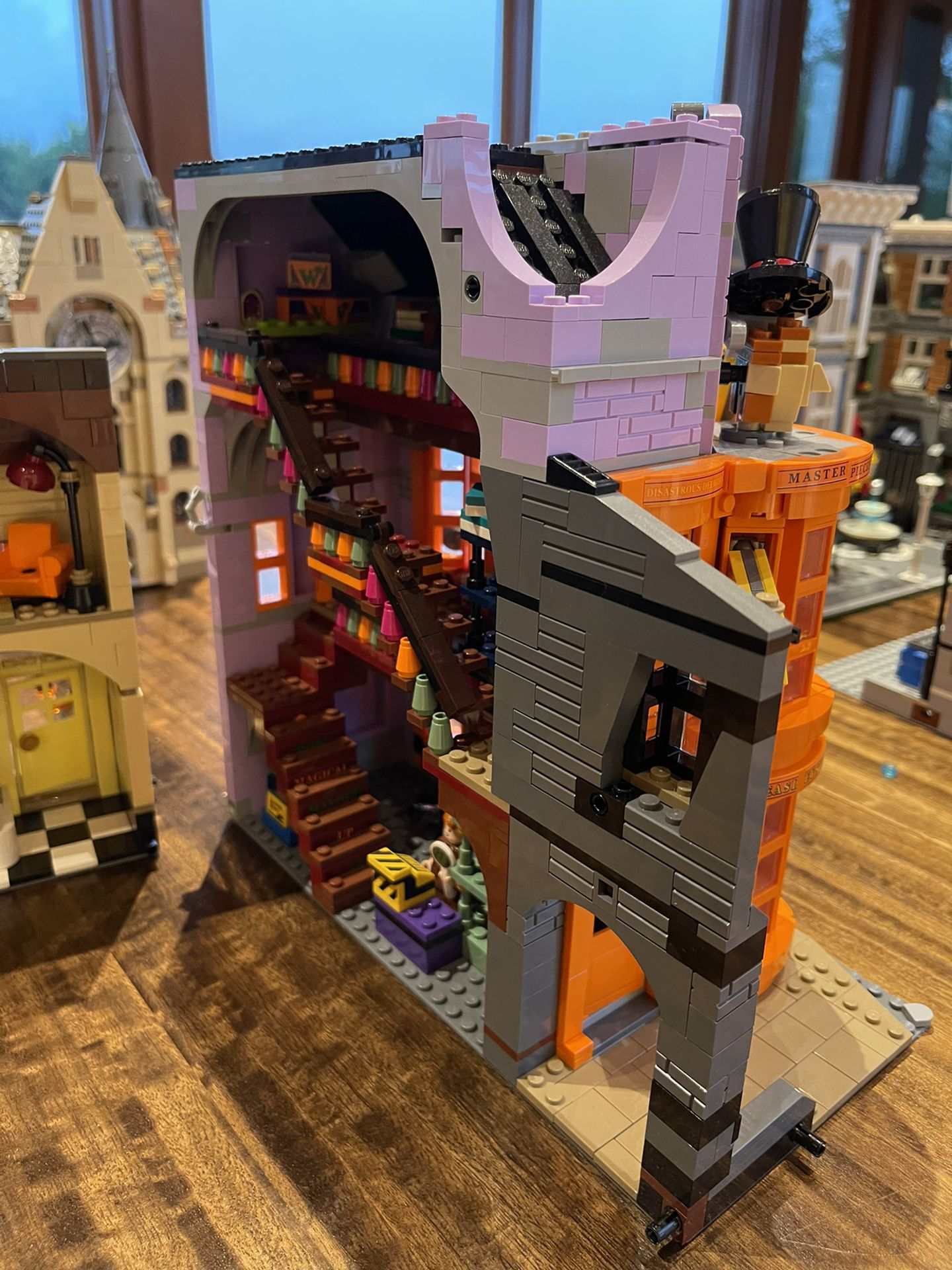 Assembled Harry Potter Diagon Alley Lego Set