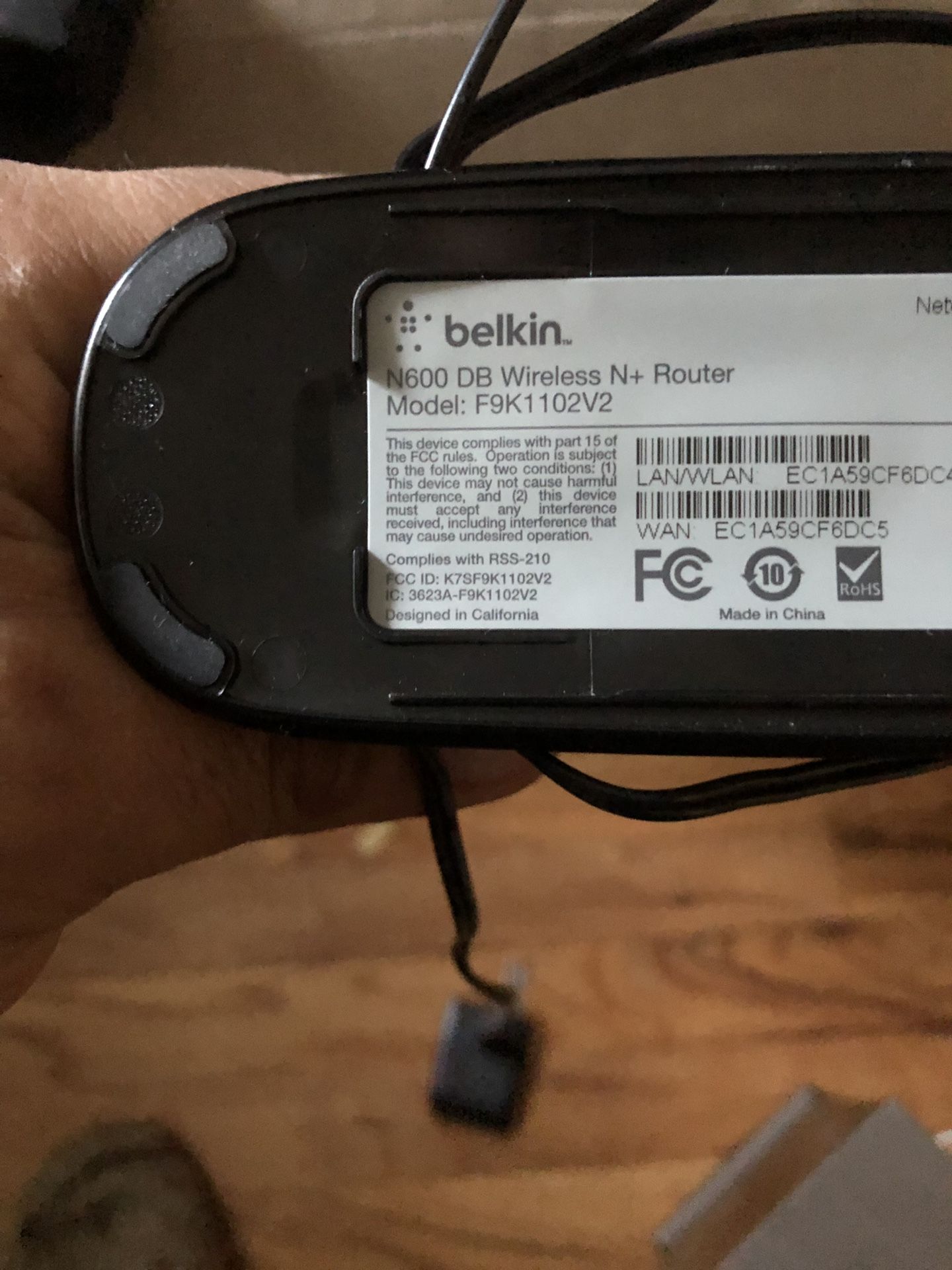 Belkin wireless router